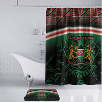 Personalized Kenya Independence Day Bathroom Set Tribal Lion 1963 Maasai Beadwork