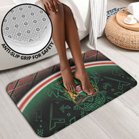 Personalized Kenya Independence Day Bathroom Set Tribal Lion 1963 Maasai Beadwork