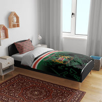 Personalized Kenya Independence Day Bedding Set Tribal Lion 1963 Maasai Beadwork