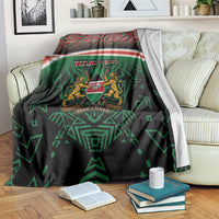 Personalized Kenya Independence Day Blanket Tribal Lion 1963 Maasai Beadwork
