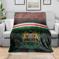 Personalized Kenya Independence Day Blanket Tribal Lion 1963 Maasai Beadwork