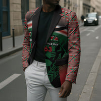 Personalized Kenya Independence Day Blazer Tribal Lion 1963 Maasai Beadwork