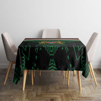 Personalized Kenya Independence Day Tablecloth Tribal Lion 1963 Maasai Beadwork