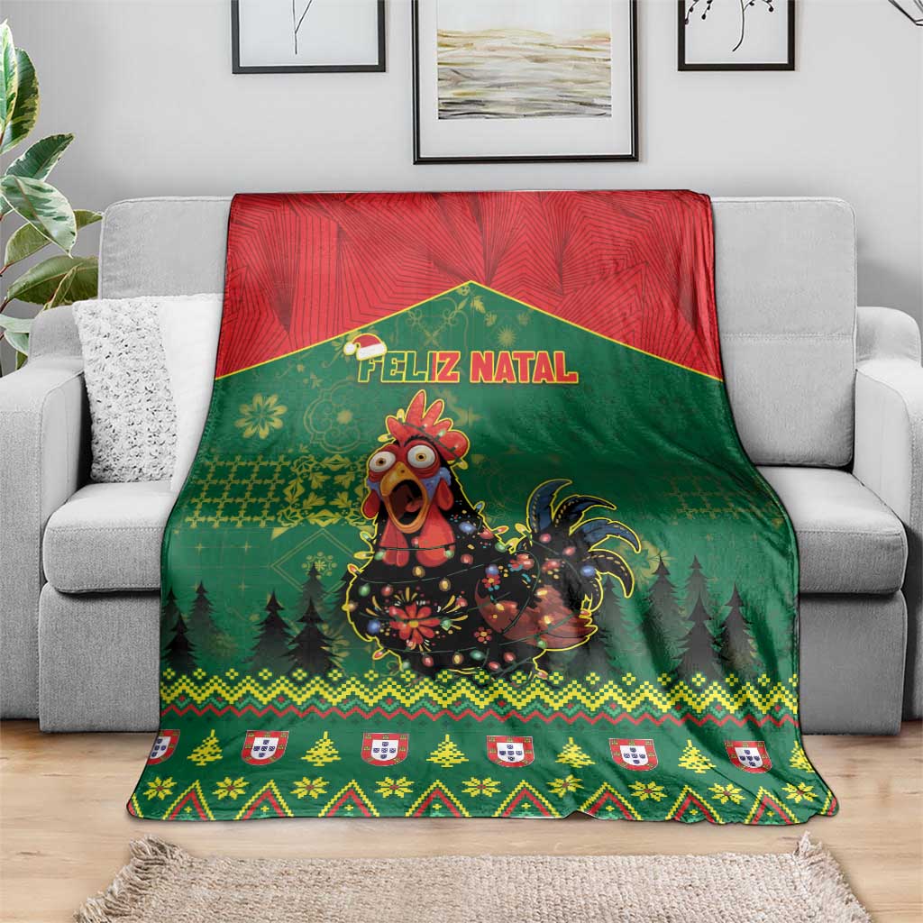 Portugal Christmas Blanket Funny Galo De Barcelos - Wonder Print Shop