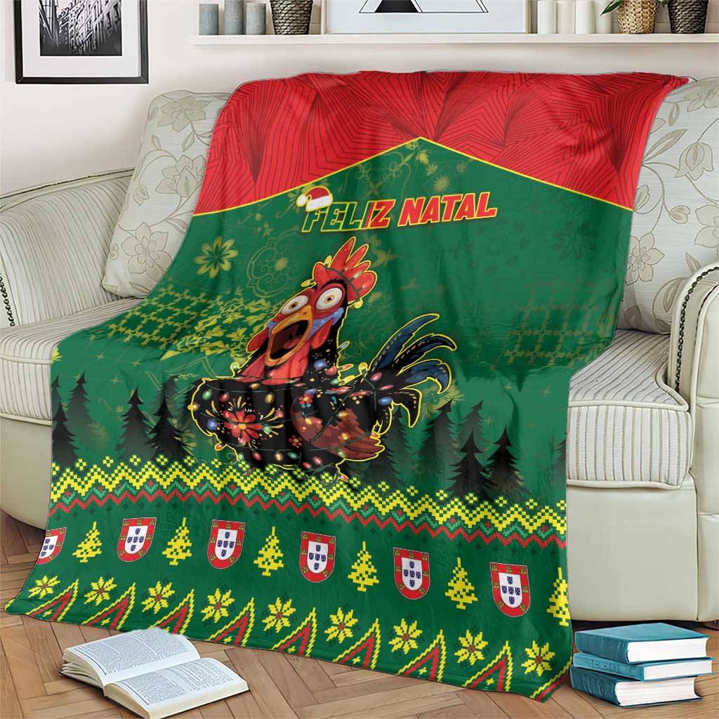 Portugal Christmas Blanket Funny Galo De Barcelos - Wonder Print Shop
