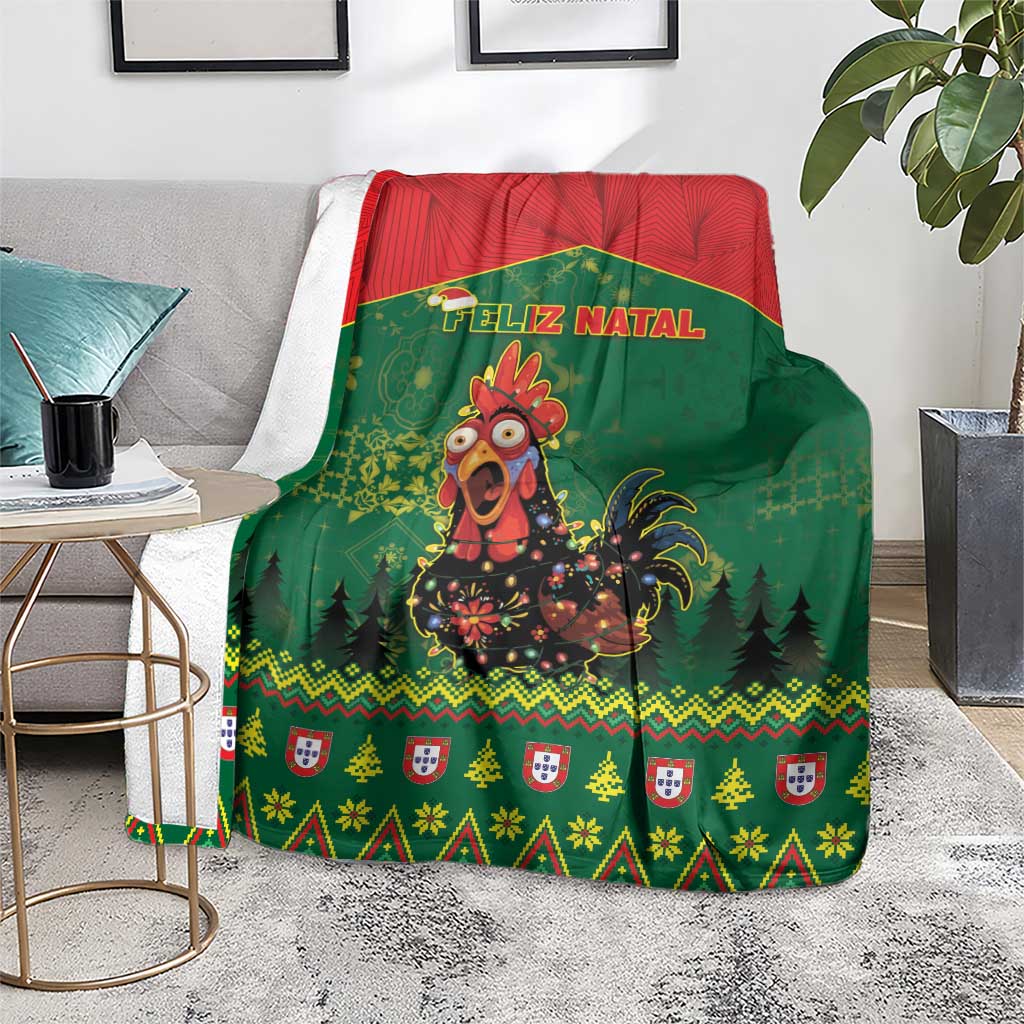 Portugal Christmas Blanket Funny Galo De Barcelos - Wonder Print Shop