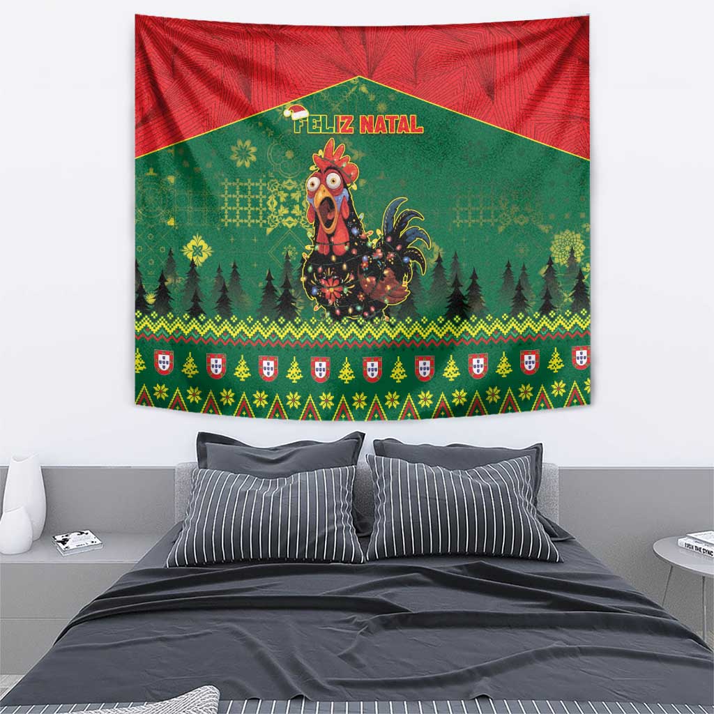 Portugal Christmas Tapestry Funny Galo De Barcelos - Wonder Print Shop