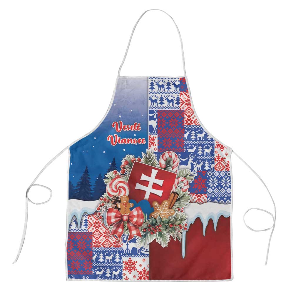 Slovakia Christmas Apron Vesale Vianoce Xmas Pattern - Wonder Print Shop