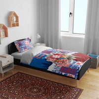 Slovakia Christmas Bedding Set Vesale Vianoce Xmas Pattern - Wonder Print Shop
