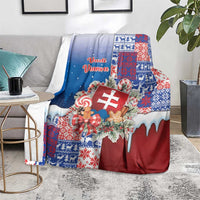 Slovakia Christmas Blanket Vesale Vianoce Xmas Pattern - Wonder Print Shop