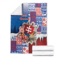 Slovakia Christmas Blanket Vesale Vianoce Xmas Pattern - Wonder Print Shop
