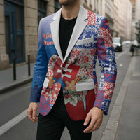 Slovakia Christmas Blazer Vesale Vianoce Xmas Pattern - Wonder Print Shop