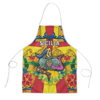 Italy Sicily Apron Gorgoneion Baroque Patterns - Wonder Print Shop
