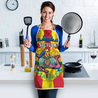 Italy Sicily Apron Gorgoneion Baroque Patterns - Wonder Print Shop