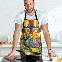 Italy Sicily Apron Gorgoneion Baroque Patterns - Wonder Print Shop