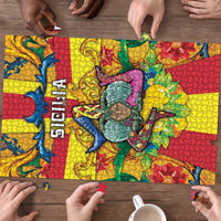 Italy Sicily Puzzle Gorgoneion Baroque Patterns - Wonder Print Shop