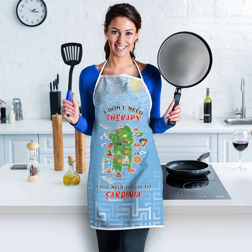 Italy Sardinia Apron I Don't Need Therapy - Wonder Print Shop