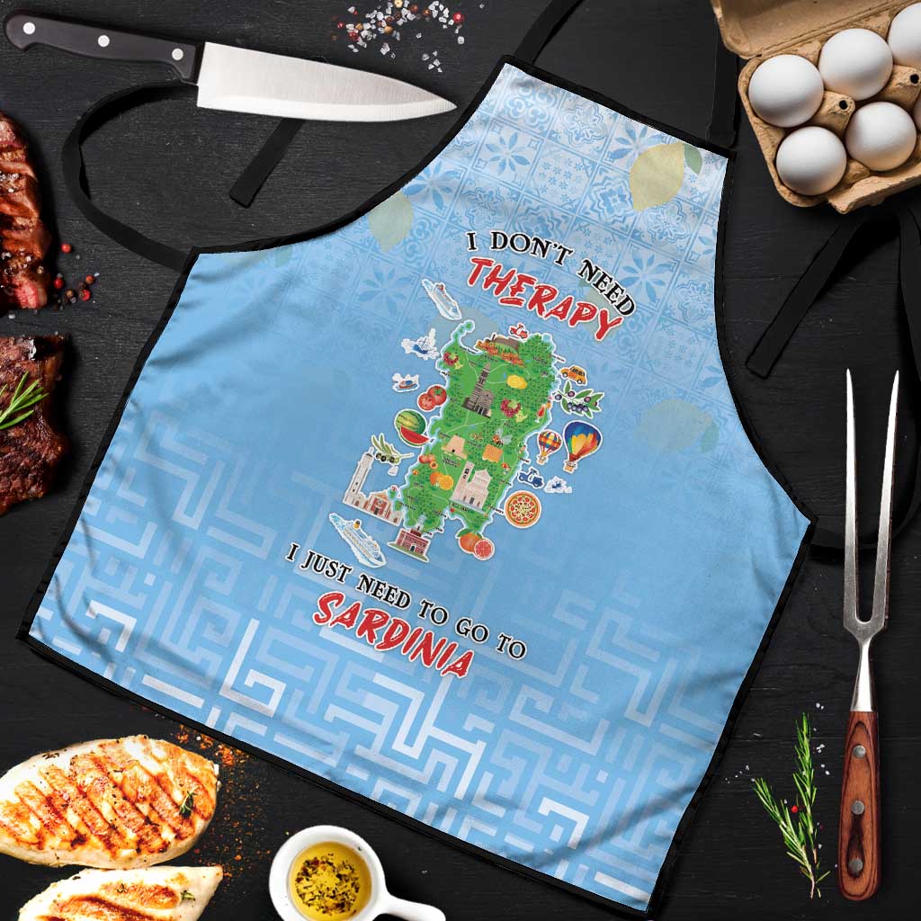 Italy Sardinia Apron I Don't Need Therapy - Wonder Print Shop
