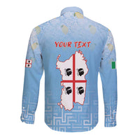 Personalized Italy Sardinia Long Sleeve Button Shirt I Don't Need Therapy - Wonder Print Shop