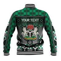 Personalized Nigeria Baseball Jacket Eagle With Tribal Patterns