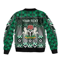 Personalized Nigeria Bomber Jacket Eagle With Tribal Patterns