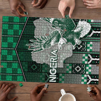 Nigeria Puzzle Eagle With Tribal Patterns