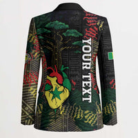 Personalized Senegal Blazer Heart Baobab Art Grunge Style