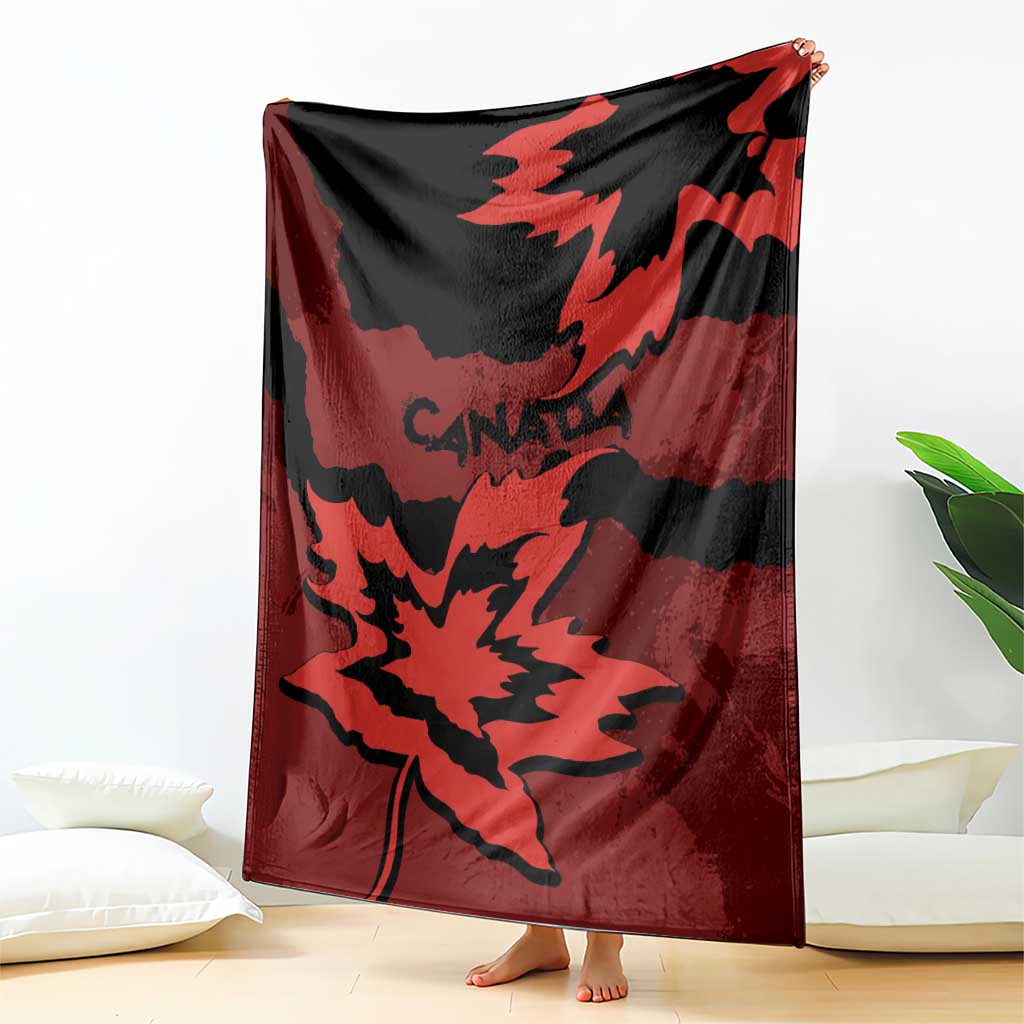 Canada Maple Leaf Blanket Unique Style Red Version - Wonder Print Shop