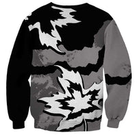 Canada Maple Leaf Sweatshirt Unique Style Black Version - Wonder Print Shop