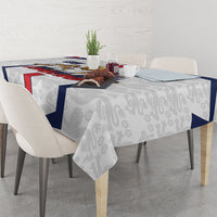 Custom England Football Tablecloth Three Lions Trophy St George Cross