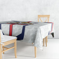 Custom England Football Tablecloth Three Lions Trophy St George Cross