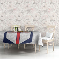 Custom England Football Tablecloth Three Lions Trophy St George Cross