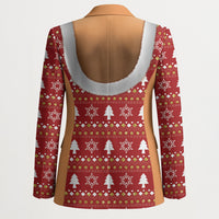 Christmas 3D Funny Graphic Blazer Boob Gold Star Pasty Ugly Knit Pattern
