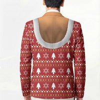 Christmas 3D Funny Graphic Blazer Boob Gold Star Pasty Ugly Knit Pattern