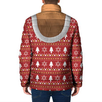 Christmas 3D Funny Graphic Padded Jacket Boob Gold Star Pasty Ugly Knit Pattern