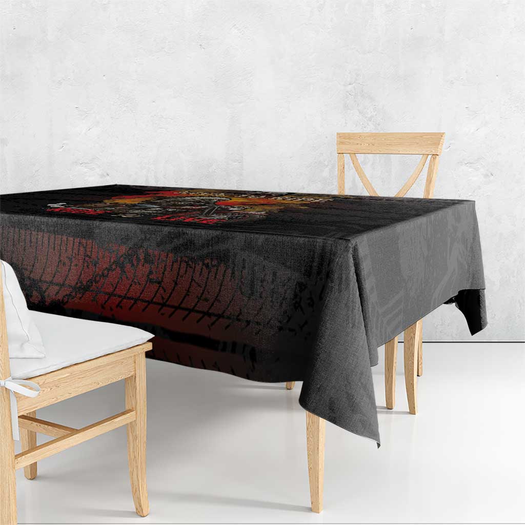 Indian Motorcycle Tablecloth Live To Ride Skull Biker Native American - Wonder Print Shop