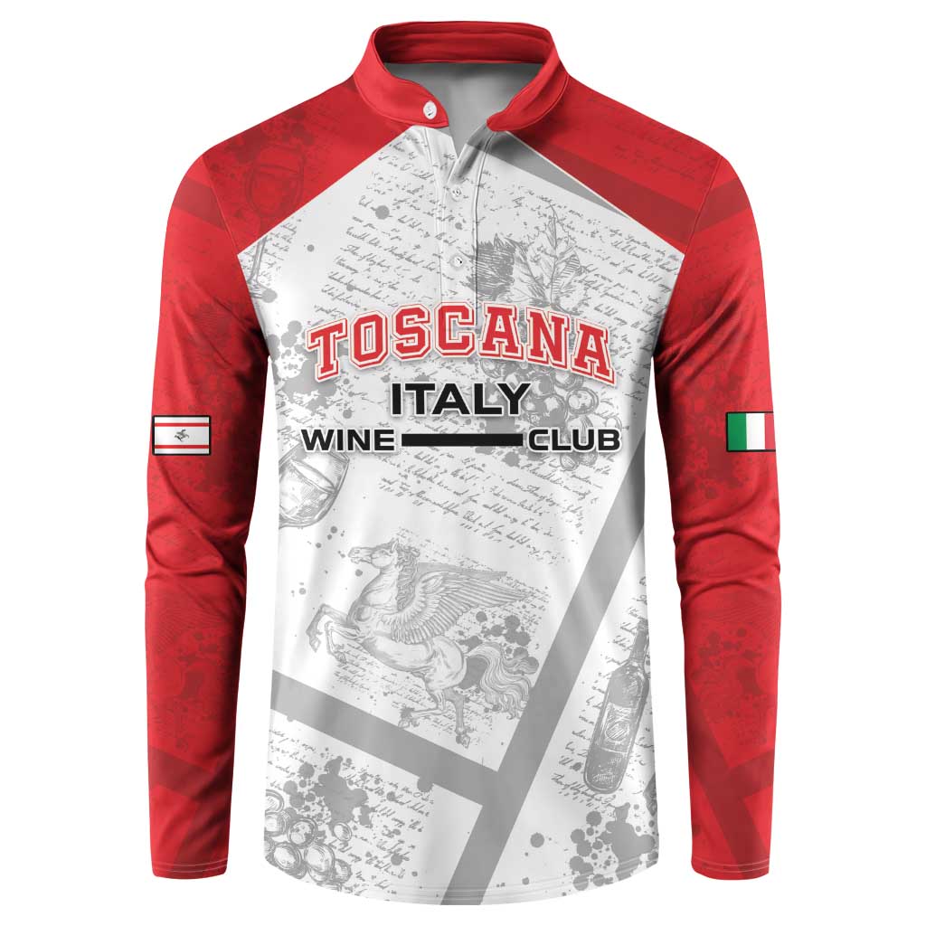 Personalized Italy Tuscany Button Sweatshirt Toscana Wine Club - Wonder Print Shop