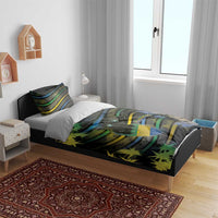 Gabon Bedding Set Panther Strike Striped Style