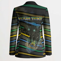 Personalized Gabon Blazer Panther Strike Striped Style