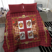 Zodiac Signs Bedding Set The Fire Element Baroque Hearts Card