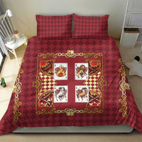 Zodiac Signs Bedding Set The Fire Element Baroque Hearts Card