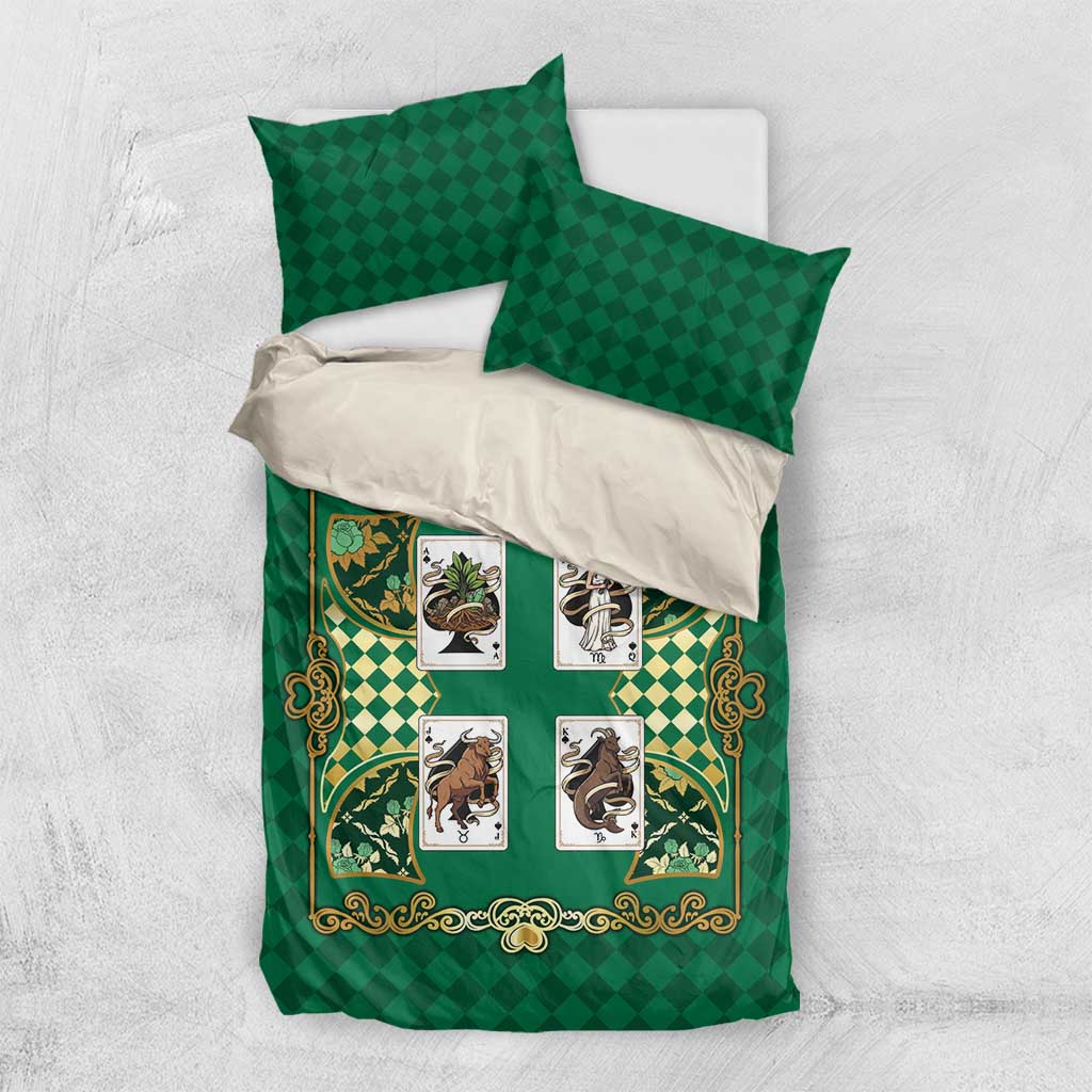 Zodiac Signs Bedding Set The Earth Element Baroque Spades Card