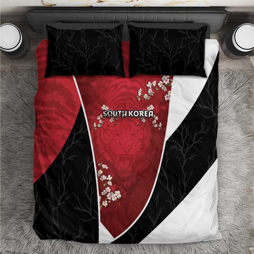 South Korea Football Bedding Set Tiger Mugunghwa Flower Minimal Style