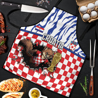 Croatia Football Apron Marten In Hole With Checkered Patterns