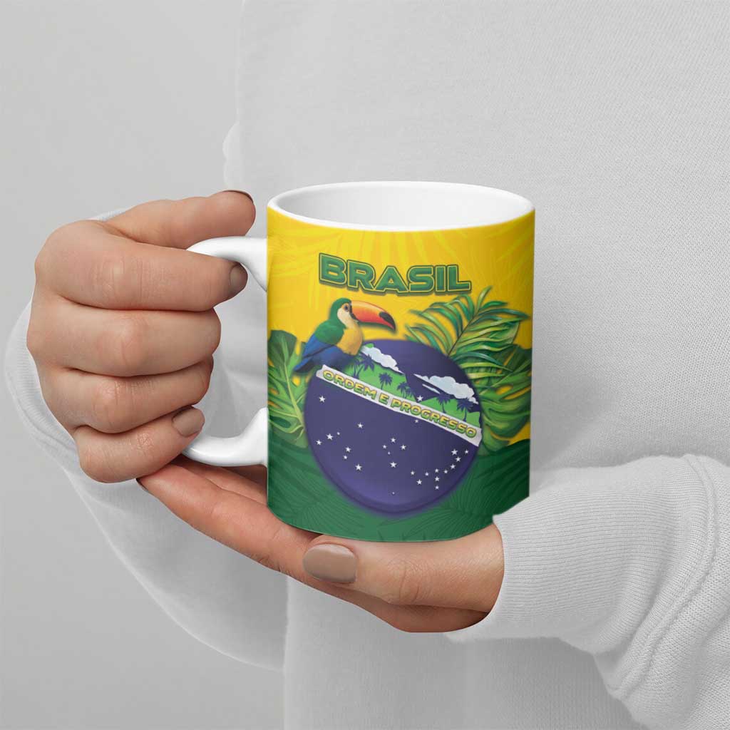 Brazil Ceramic Mug Toco Toucan Tropical Vibes - Wonder Print Shop