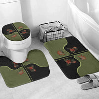 Western Yoke Bathroom Set Tropical Hibiscus Cowboy Style - Wonder Print Shop