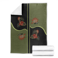 Western Yoke Blanket Tropical Hibiscus Cowboy Style - Wonder Print Shop