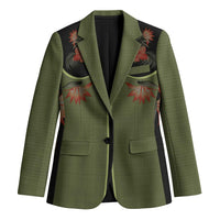 Western Yoke Blazer Tropical Hibiscus Cowboy Style - Wonder Print Shop