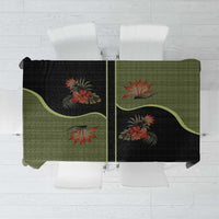 Western Yoke Tablecloth Tropical Hibiscus Cowboy Style - Wonder Print Shop