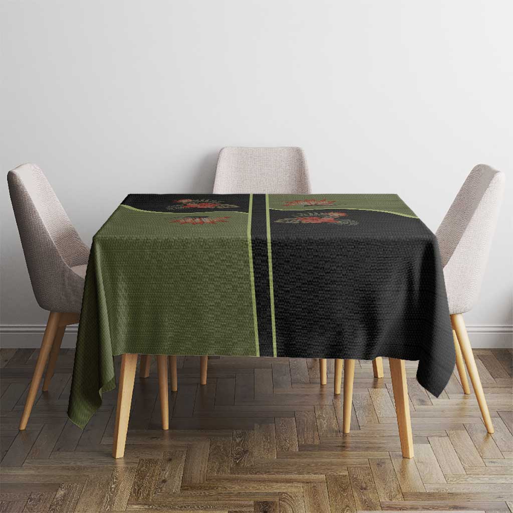 Western Yoke Tablecloth Tropical Hibiscus Cowboy Style - Wonder Print Shop